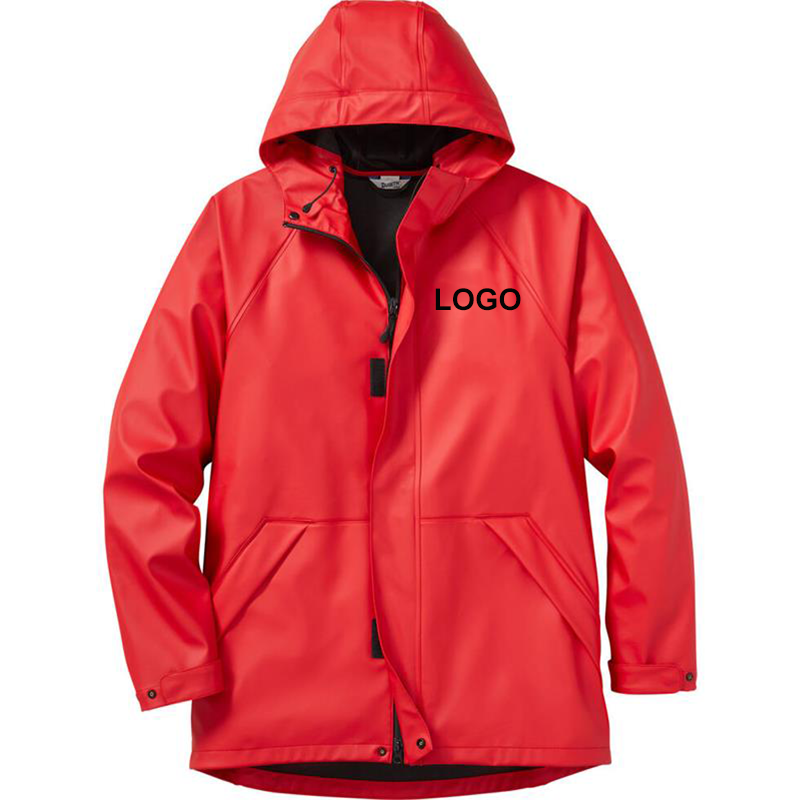 Custom Rain Jackcet Unisex PU Rain Coats For Mens And Womens Adult Raincoat Suit Waterproof Warm Logo Waterproof Jacket