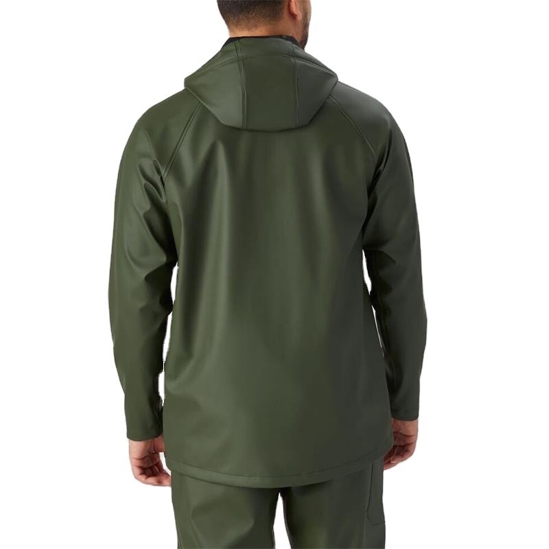 Custom Rain Jackcet Unisex PU Rain Coats For Mens And Womens Adult Raincoat Suit Waterproof Warm Logo Waterproof Jacket