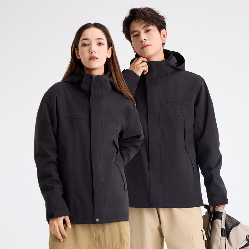 Customized Outdoor Mountaineering clothing With Wool Lining Windproof Zipper Waterproof Warm And Thick Anti Cold clothing