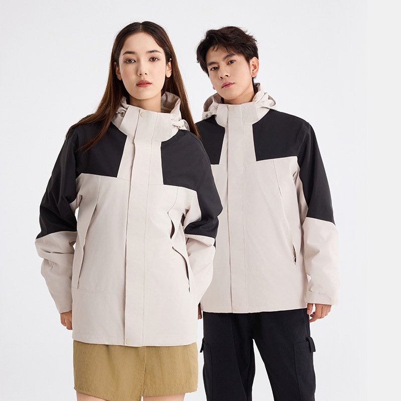 Customized Outdoor Mountaineering clothing With Wool Lining Windproof Zipper Waterproof Warm And Thick Anti Cold clothing