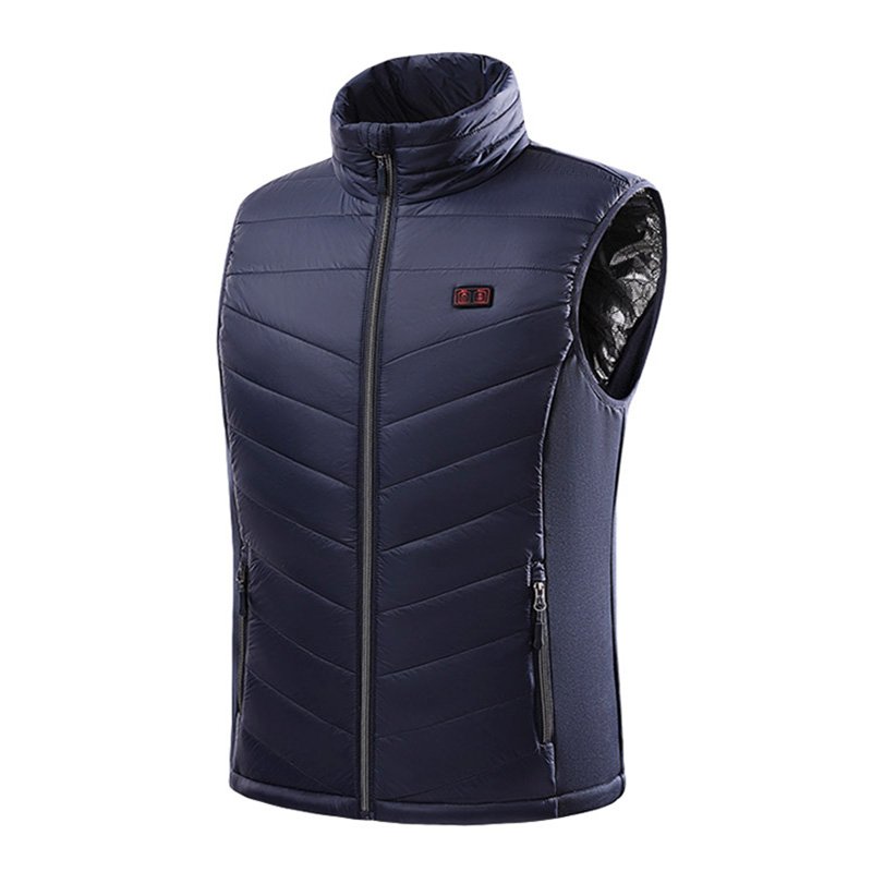 RTS Outdoor Soft 5V Usb Charging Waistcoat Warm Self Heating Clothes Vest Heated Vest Winter Jacket 15 Heating Zones Unisex