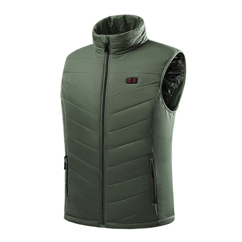 RTS Outdoor Soft 5V Usb Charging Waistcoat Warm Self Heating Clothes Vest Heated Vest Winter Jacket 15 Heating Zones Unisex