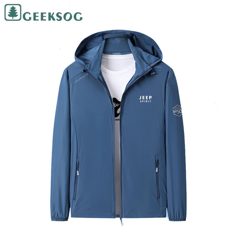 Wholesale Fashion Hiking Clothing With Sun Protection Unisex Summer Anti-Uv Sunscreen Lightweight Jacket