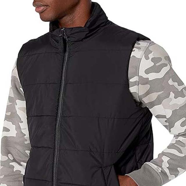 OEM Custom Winter Men's Clothing Jackets Outdoor Windproof Plain Duck Down Puffer Vest Jackets High Street Men's Jackets