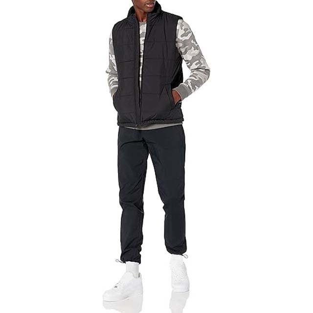 OEM Custom Winter Men's Clothing Jackets Outdoor Windproof Plain Duck Down Puffer Vest Jackets High Street Men's Jackets