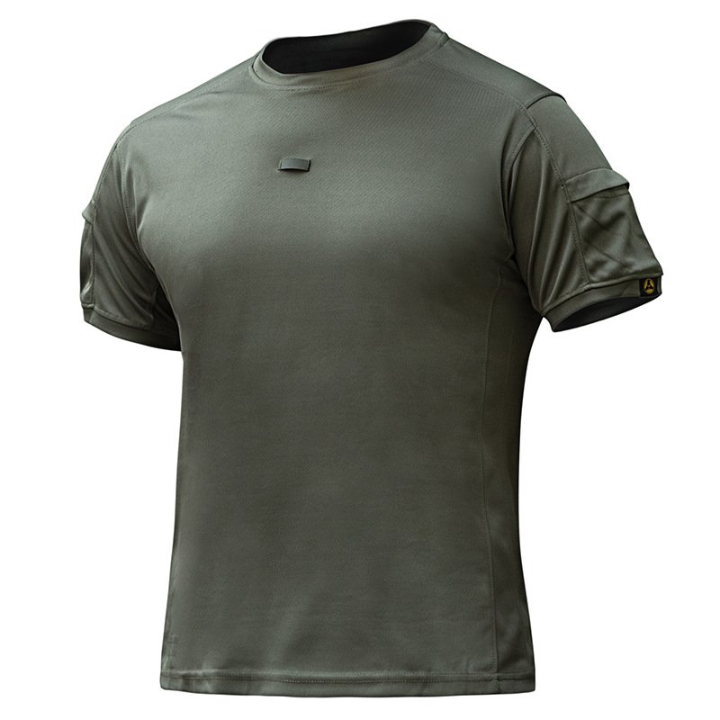Manufacturers For Customs Clothes Mens Long Sleeve Crew-Neck Tactical T-Shirts Elastic Ripstop Hunting Combat Tops Nylon Tees
