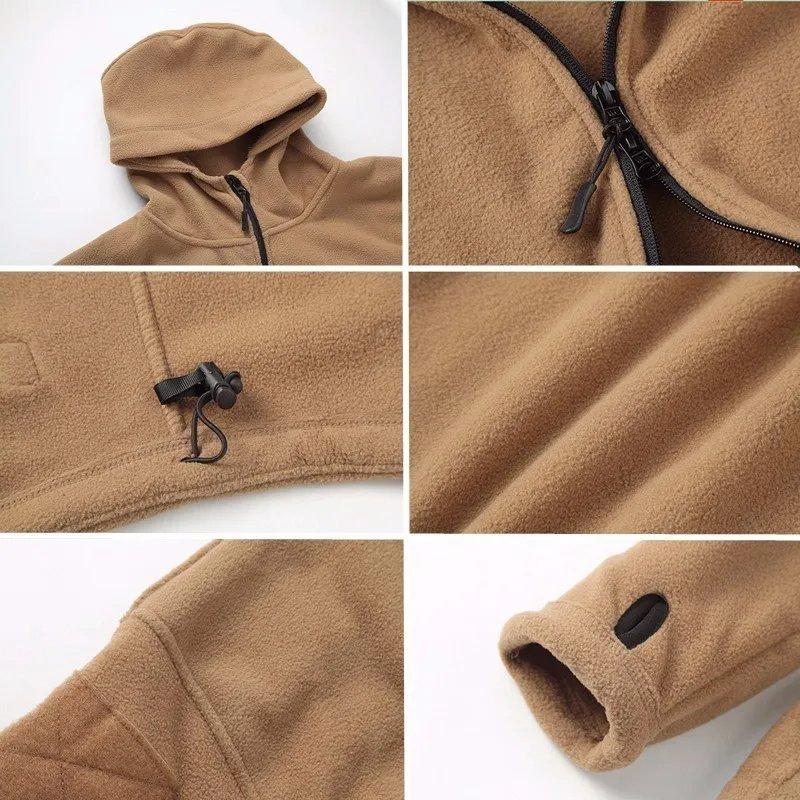 Polar Fleece High Quality Tactical Jacket Outdoor Sports Hiking Polar Fleece Jackets for men Winter Clothing