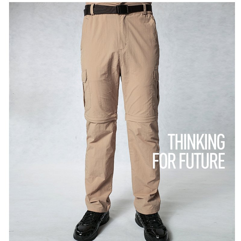 Plus Size Quick Dry Waterproof Pants Men Summer Detachable Breathable Cargo Trousers Male Hiking Trekking Fishing Jogger