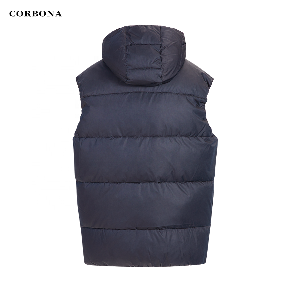 CORBONA Winter Sleeveless Vest Oversize Man Coat Hooded Autumn Warm Plush Jacket Cotton Padded Long Male Brand Clothing