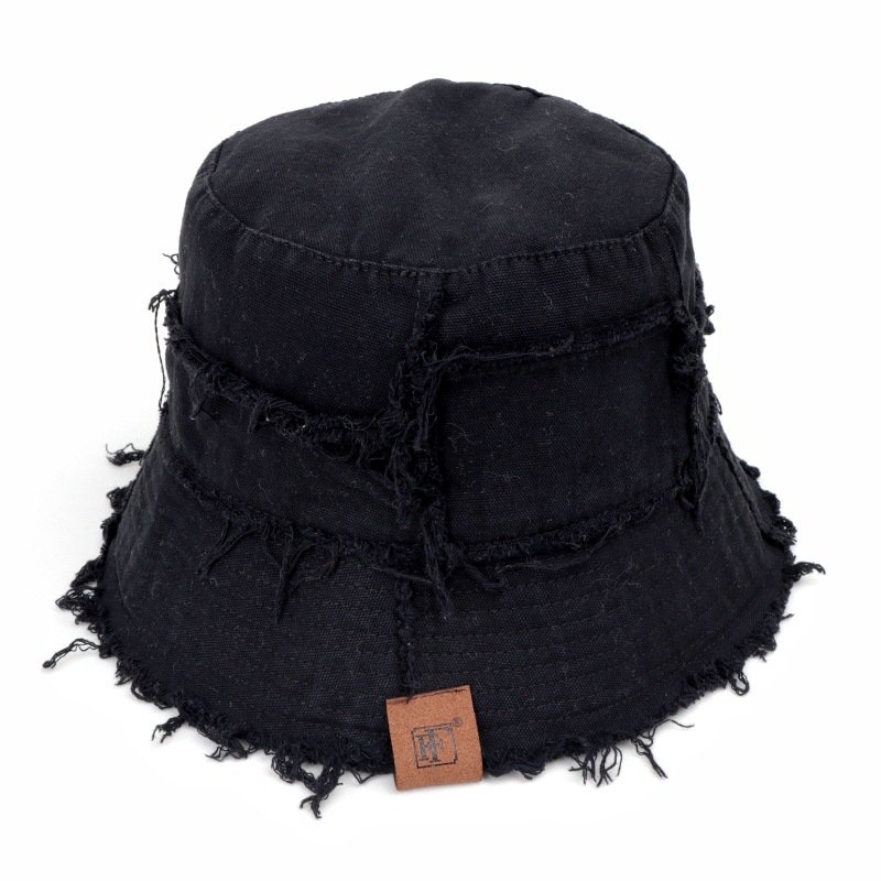 Korean version of fashion hairy edge double-sided fisherman hat women spring and summer new style to do old awning basin hat