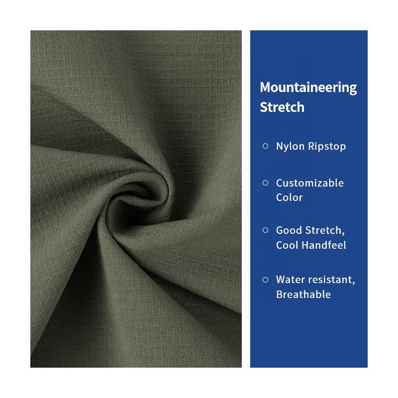 Waterproof,Woven,92% Nylon,8% Stretch,Ripstop,Ribstop 4-Way Stretch Goretex Pro Hiking Fabric For Mountaineer Rain Jacket Men