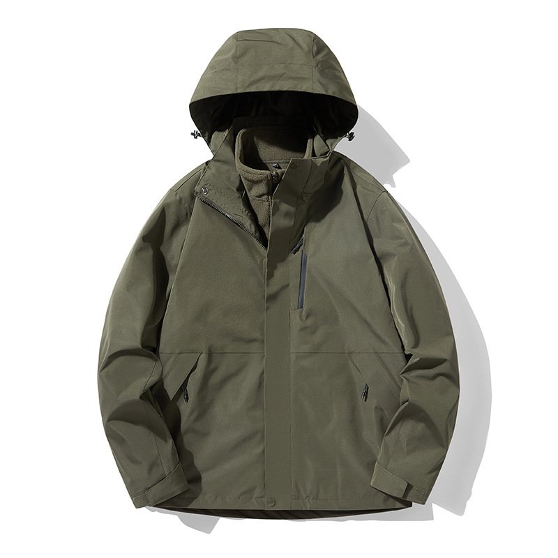 Fashion mens windbreaker hoodie jacket coat with zipper lightweight custom logo polyester windbreaker jacket