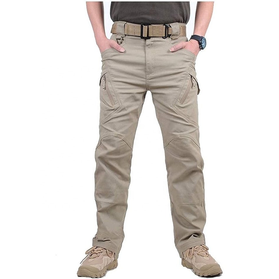 Men's Waterproof Cotton Pants Tactical Olive Combat Pants Hiking Multi Pockets Cargoes Pant Trousers In Wholesale Price