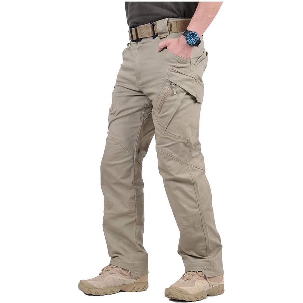 Men's Waterproof Cotton Pants Tactical Olive Combat Pants Hiking Multi Pockets Cargoes Pant Trousers In Wholesale Price