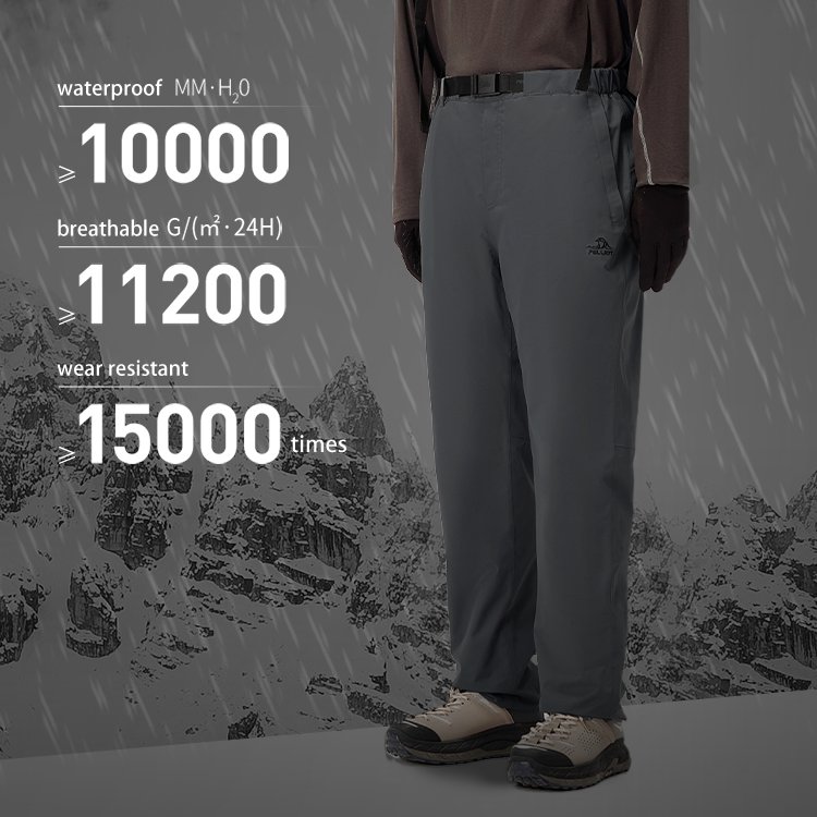 PELLIOT Outdoor Jogging 3 in 1 fleece lined Camping waterproof pants Trousers men's outdoor hiking pants