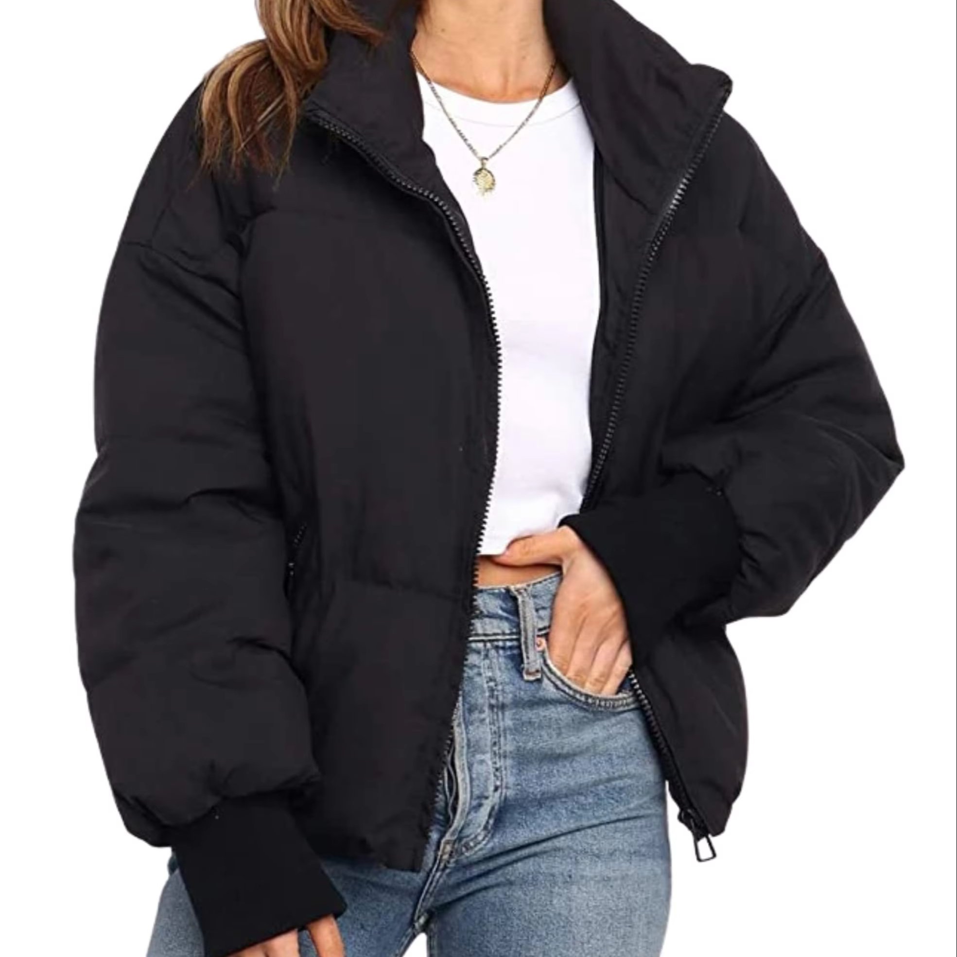 Womens winter Coat Soft Shell Jacket Loose Slim Warm Bread Clothing Cotton Padding Short Lazy Coat