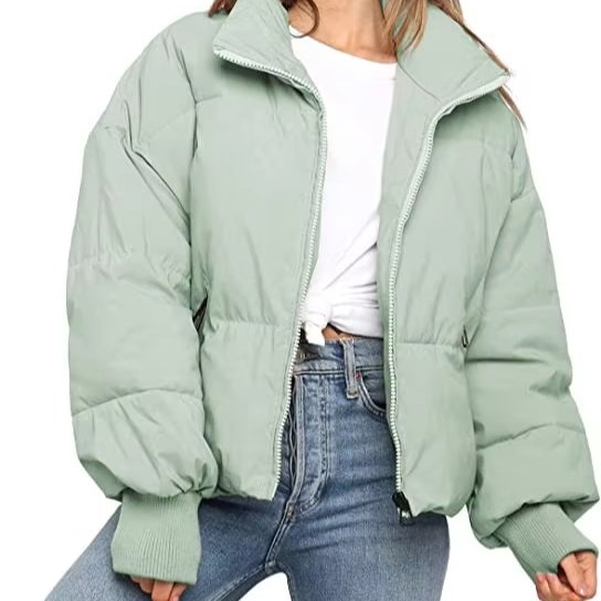 Womens winter Coat Soft Shell Jacket Loose Slim Warm Bread Clothing Cotton Padding Short Lazy Coat