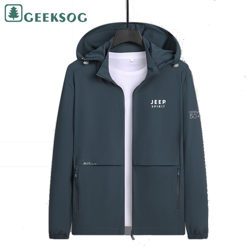 Sun Protection Clothing UPF 50+ UV Hooded Jacket Light Breathable Summer Ice Feeling Hiking Outdoor Jacket