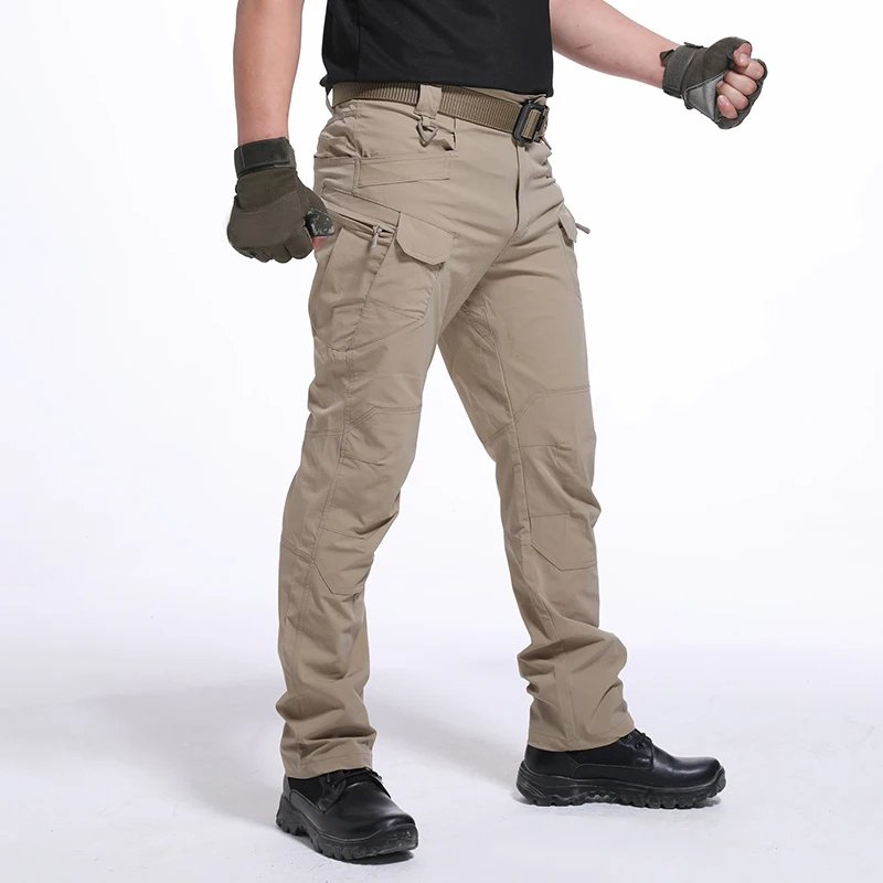 Plus Size Men's Pants Multiple Pocket Urban Trousers Men Slim Cargo Pants Streetwear fashion Stylish Trendy