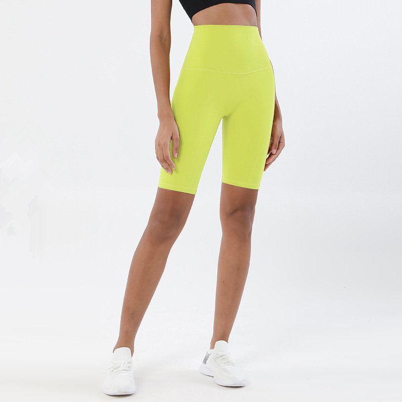 Breathable High Waist Fitness Shorts For Women Gym Wear No T-Line Naked Feeling Yoga Pants Wholesale Female Workout Leggings