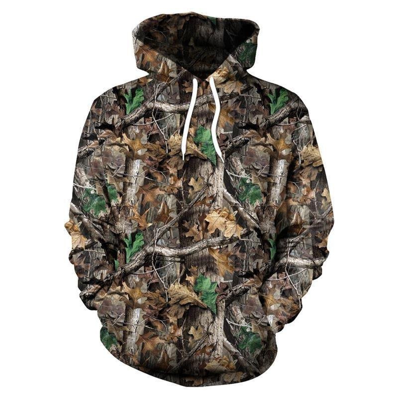 Tactical Camo Print Hoodies Woodland Camping Climbing Hunting Jackets/Hoodies Outdoor Fashionably Hoodie
