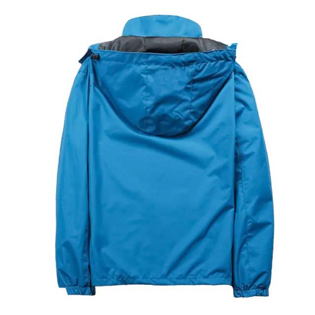 Custom Men's Hooded Outdoor Cycling Hiking Rain Jacket Breathable Waterproof Windbreaker Jacket for wholesale Rain Jackets Men's