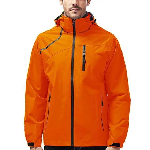 Custom Men's Hooded Outdoor Cycling Hiking Rain Jacket Breathable Waterproof Windbreaker Jacket for wholesale Rain Jackets Men's