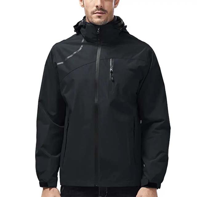 Custom Men's Hooded Outdoor Cycling Hiking Rain Jacket Breathable Waterproof Windbreaker Jacket for wholesale Rain Jackets Men's
