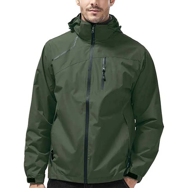 Custom Men's Hooded Outdoor Cycling Hiking Rain Jacket Breathable Waterproof Windbreaker Jacket for wholesale Rain Jackets Men's