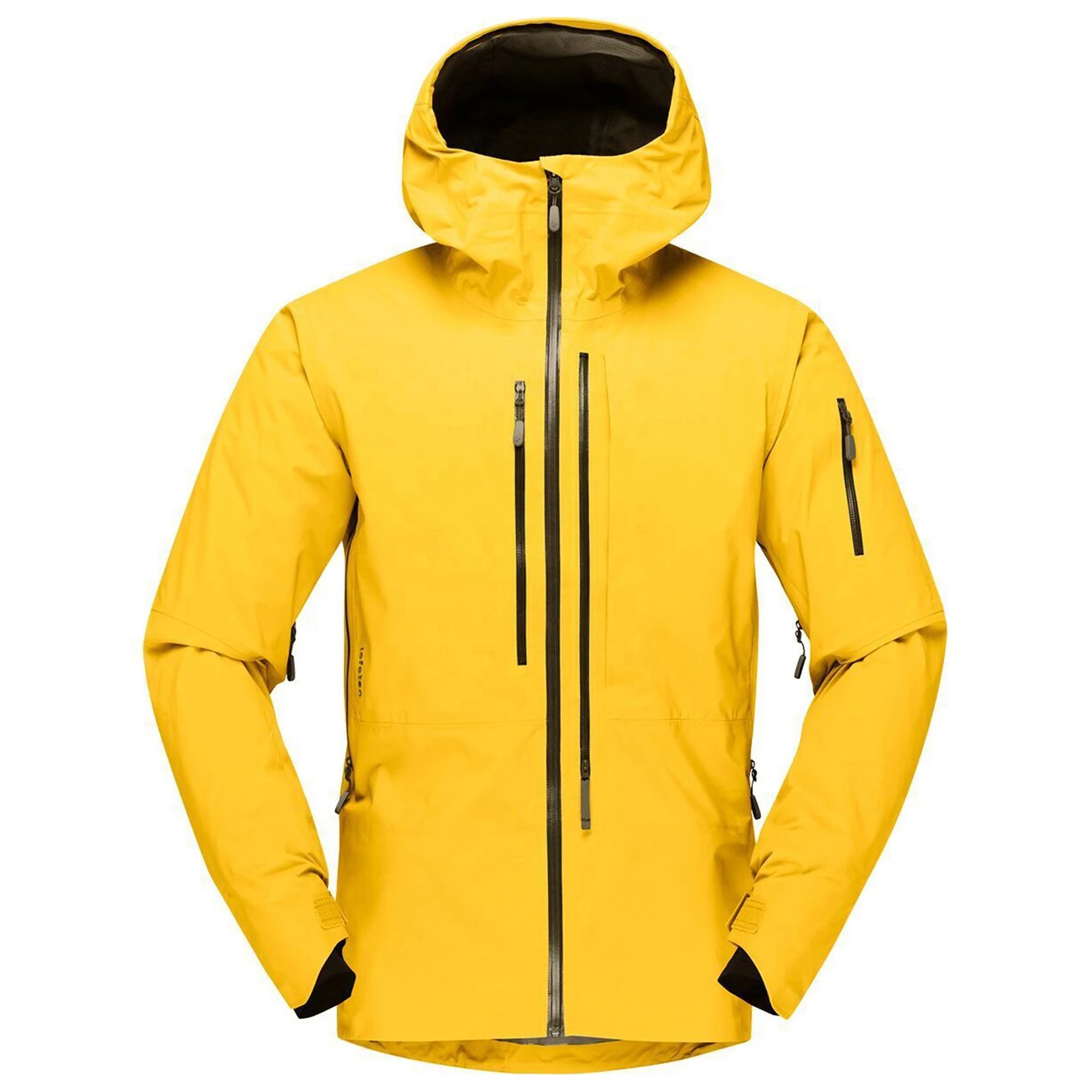 Custom outdoor men water resistant hiking jacket windproof waterproof mountain jackets full zip windbreaker breathable rain coat