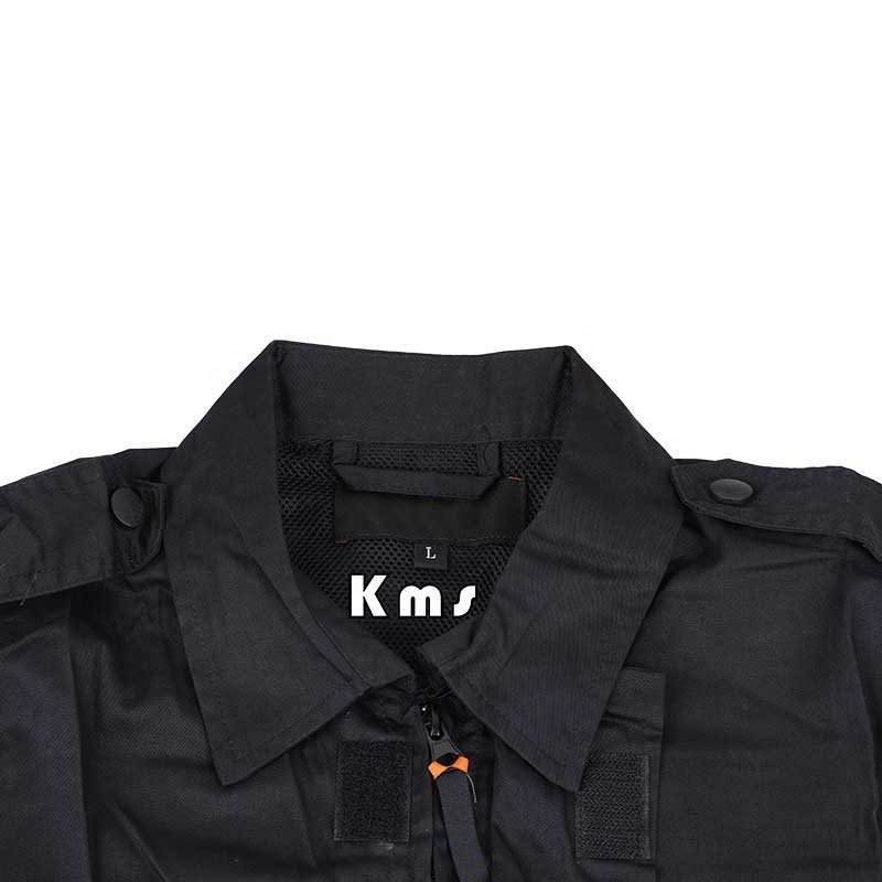 KMS Wholesale Hot Sale Ready To Ship Outdoor Camouflage Training Trekking Combat Tactical Clothing Uniform Set Black For Hunting