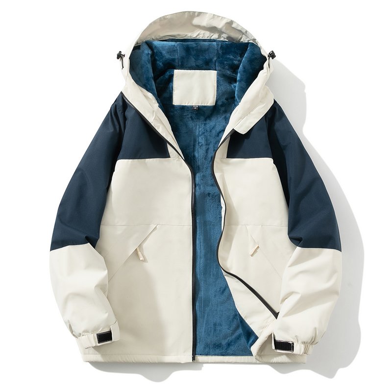 2024 New Windproof Waterproof Scratch-Resistant Bomber Jacket for Hiking Mountaineering Camping Zipper Closure