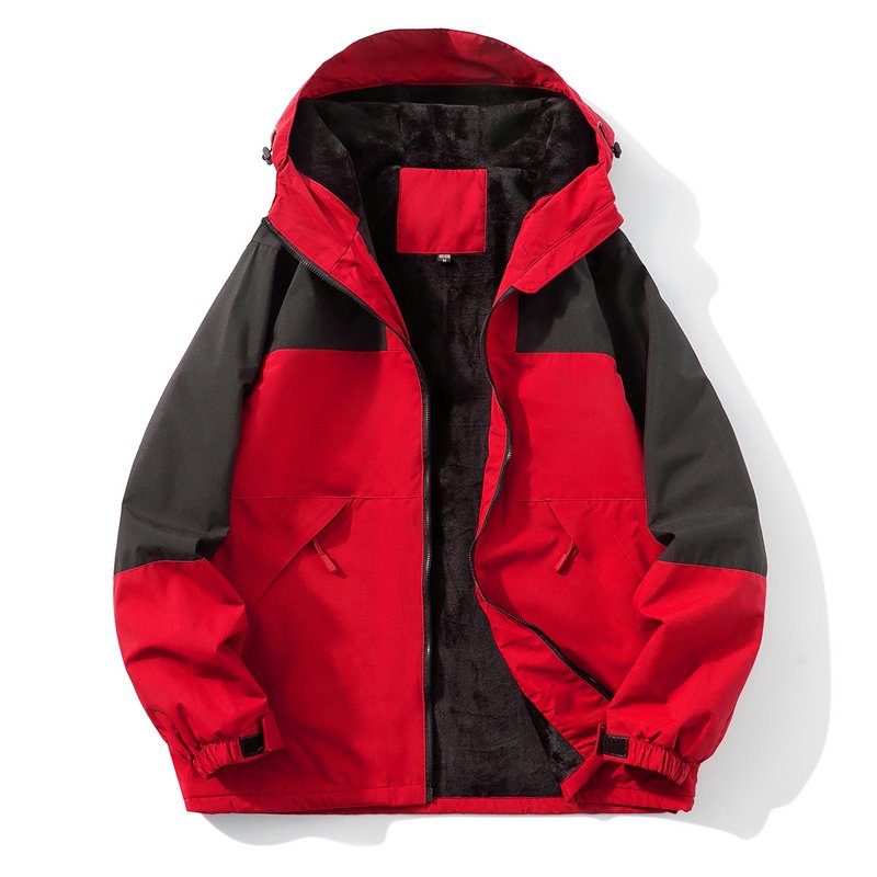 2024 New Windproof Waterproof Scratch-Resistant Bomber Jacket for Hiking Mountaineering Camping Zipper Closure
