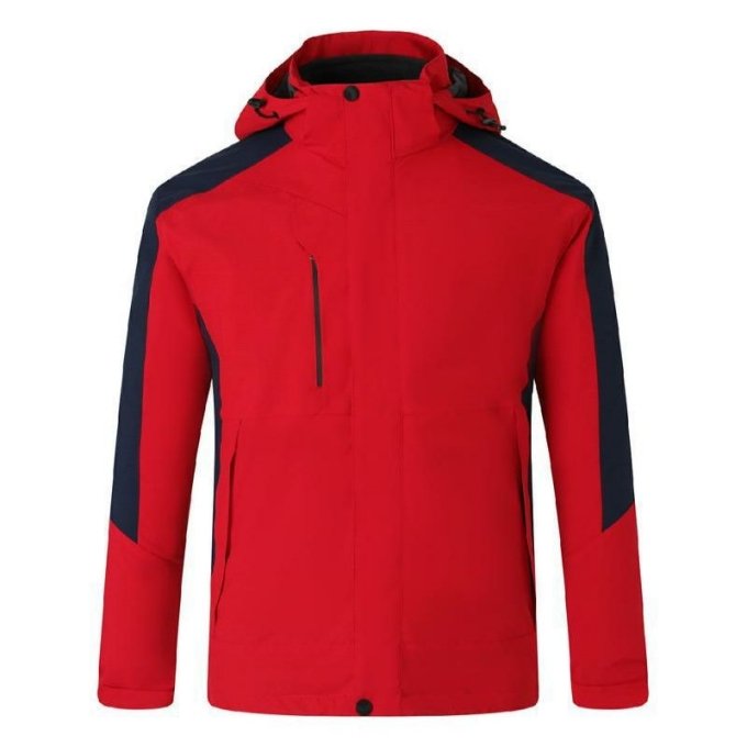 OEM custom winter puffer 3 in 1 down jacket outdoor waterproof windbreaker jackets lined detachable lightweight down jacket