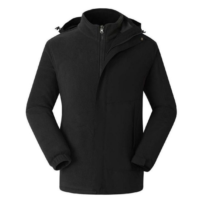 OEM custom winter puffer 3 in 1 down jacket outdoor waterproof windbreaker jackets lined detachable lightweight down jacket