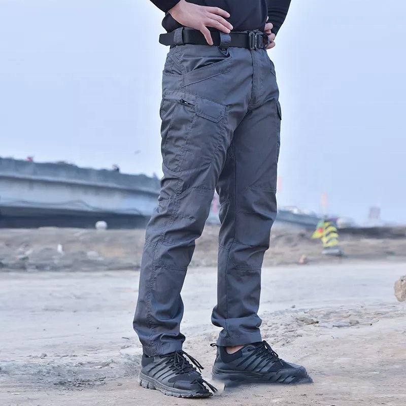 Spring work pants men's casual pants Harlan loose beam feet handsome thin boys outdoor hiking tactical pants