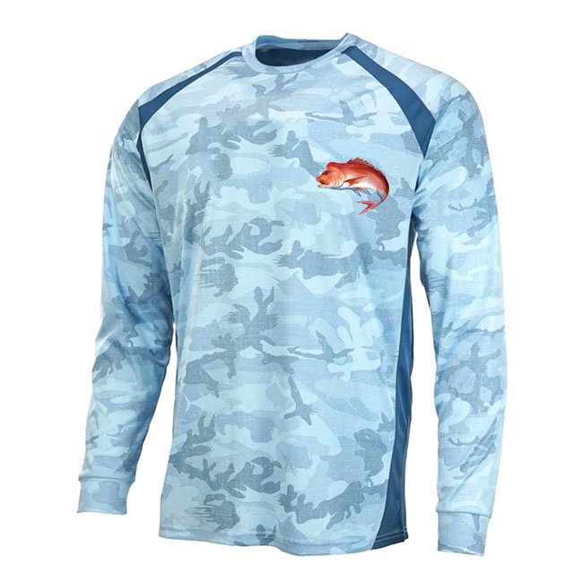 Wholesale Custom Logo Quick Dry Long Sleeve Fishing Wear Hoodie Shirts Upf50+ Hooded Hiking Fishing Shirts