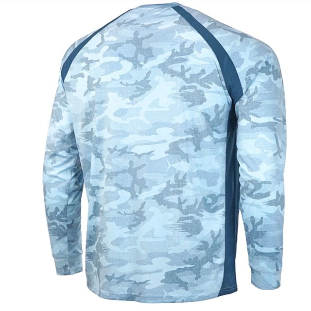 Wholesale Custom Logo Quick Dry Long Sleeve Fishing Wear Hoodie Shirts Upf50+ Hooded Hiking Fishing Shirts