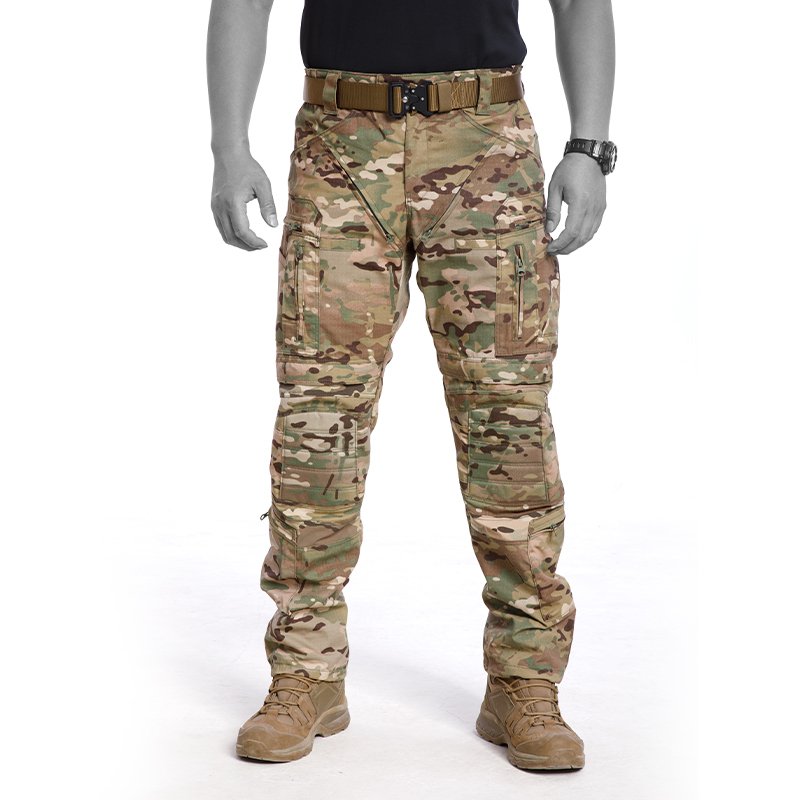 huanlong Tactical Pant Cargo Work Pants Outdoor Hiking Pants with Pockets