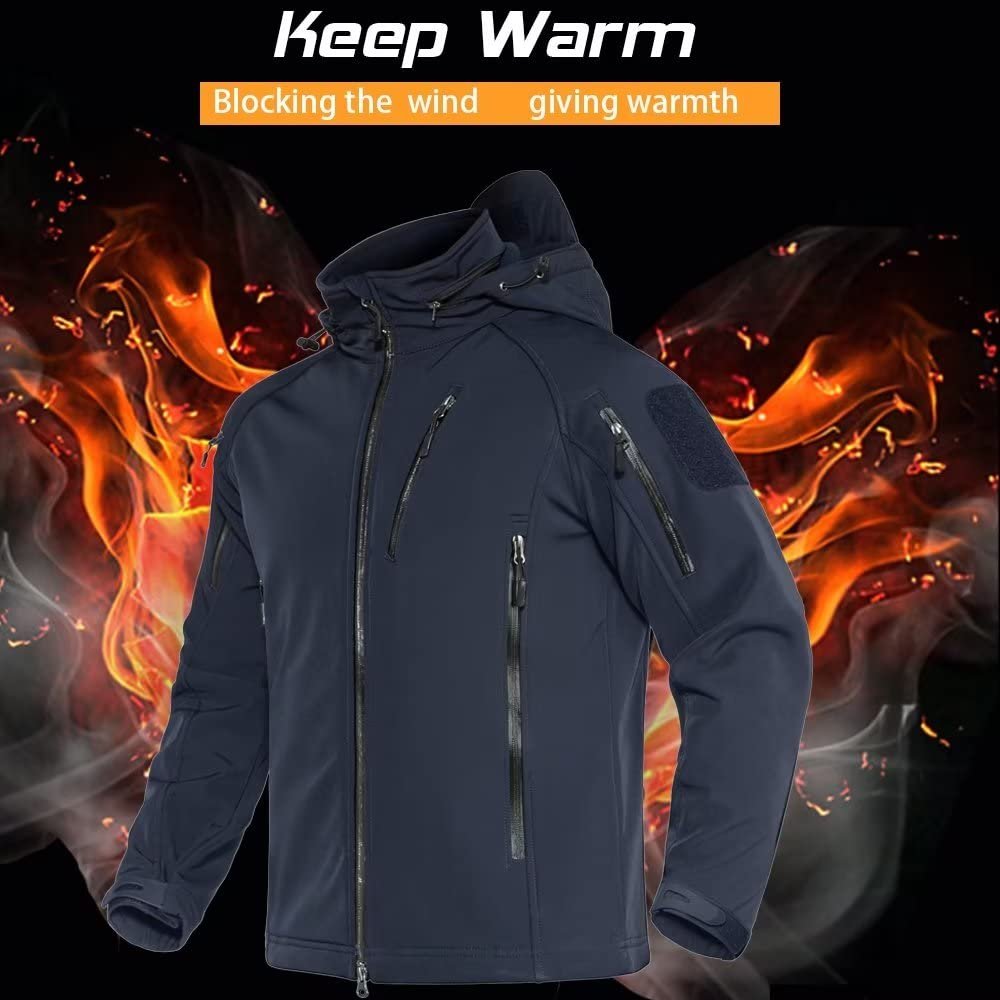 Custom Clothing Windbreaker Winter Soft shell Water Resistant Fleece Lined Jackets Mens Hiking Tactical Waterproof Jacket Coat