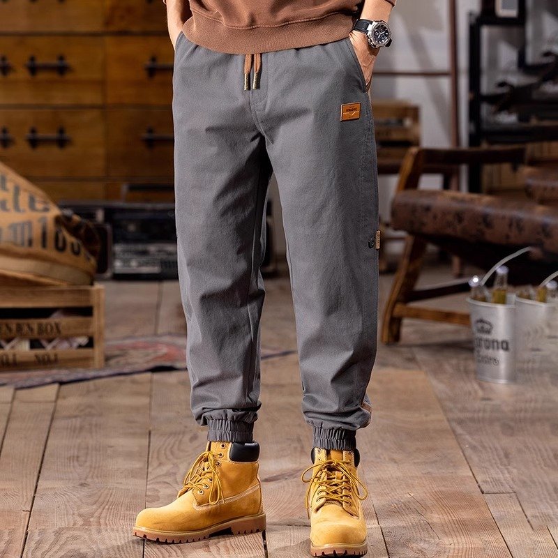 Direct Delivery In Stock Men'S Multiple Pockets Trousers Work Outdoor Techwear Hiking Pantalons Homme Khaki Casual Cargo Pants