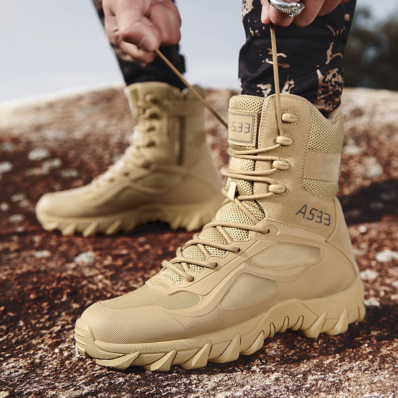 Men's lightweight and comfortable tactical boots, durable and fashionable, battle boots