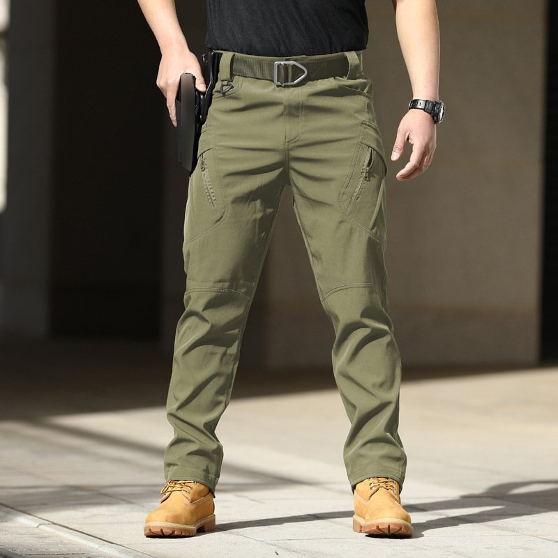 Men's IX9 Waterproof Softshell Pant Outdoor Tactical Trousers Hiking Hunting Worker Cargo Pants for spring and autumn