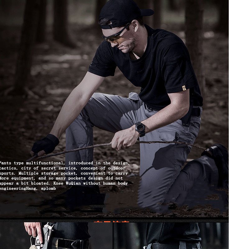 Men's Trousers Combat Uniform Work Outdoor Techwear Hiking Pantalons Casual Tactical Cargo Pants