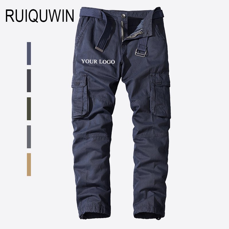 RUIQUWIN OEM Men's Cool Jogger Tactical Pants Resistant Outdoor Trousers Lightweight Casual Cargo Straight Work Hiking Pants