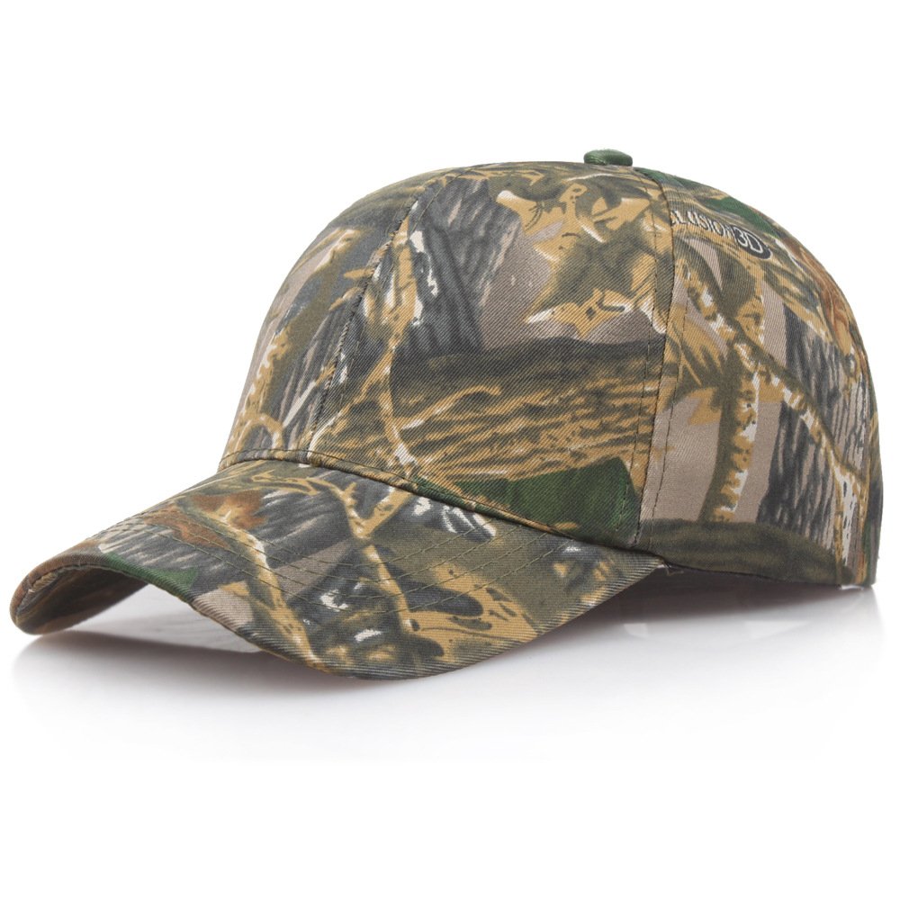 Fitspi Wholesale Summer Outdoor Sun Protection Quick-drying Caps Jungle Leaves Camouflage Anti-terrorism Sniper Hat Baseball Cap