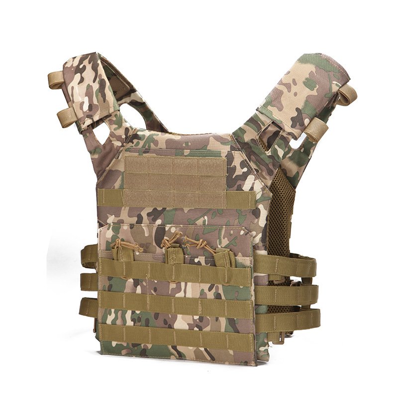 Modular Lightweight Load-carrying Tactical Molle vest Bibs Light Weight Plate Carrier Vest for Hunting Hiking Climbing