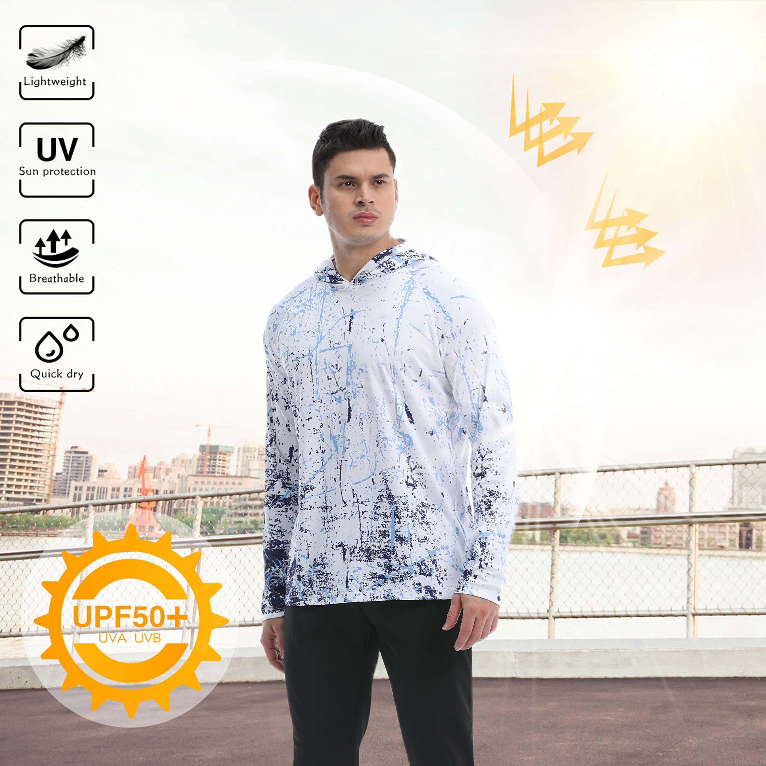Custom 100% polyester 4-way stretch sun protection blank polyester upf 50 fishing t-shirt for men