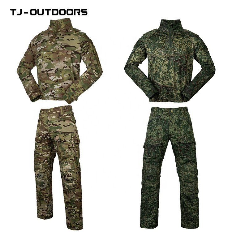 TJ newly released A6 suit Multicam Men's Tactical Clothing Tactical pantyband knee pads uniform