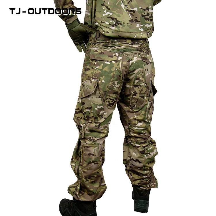 TJ newly released A6 suit Multicam Men's Tactical Clothing Tactical pantyband knee pads uniform